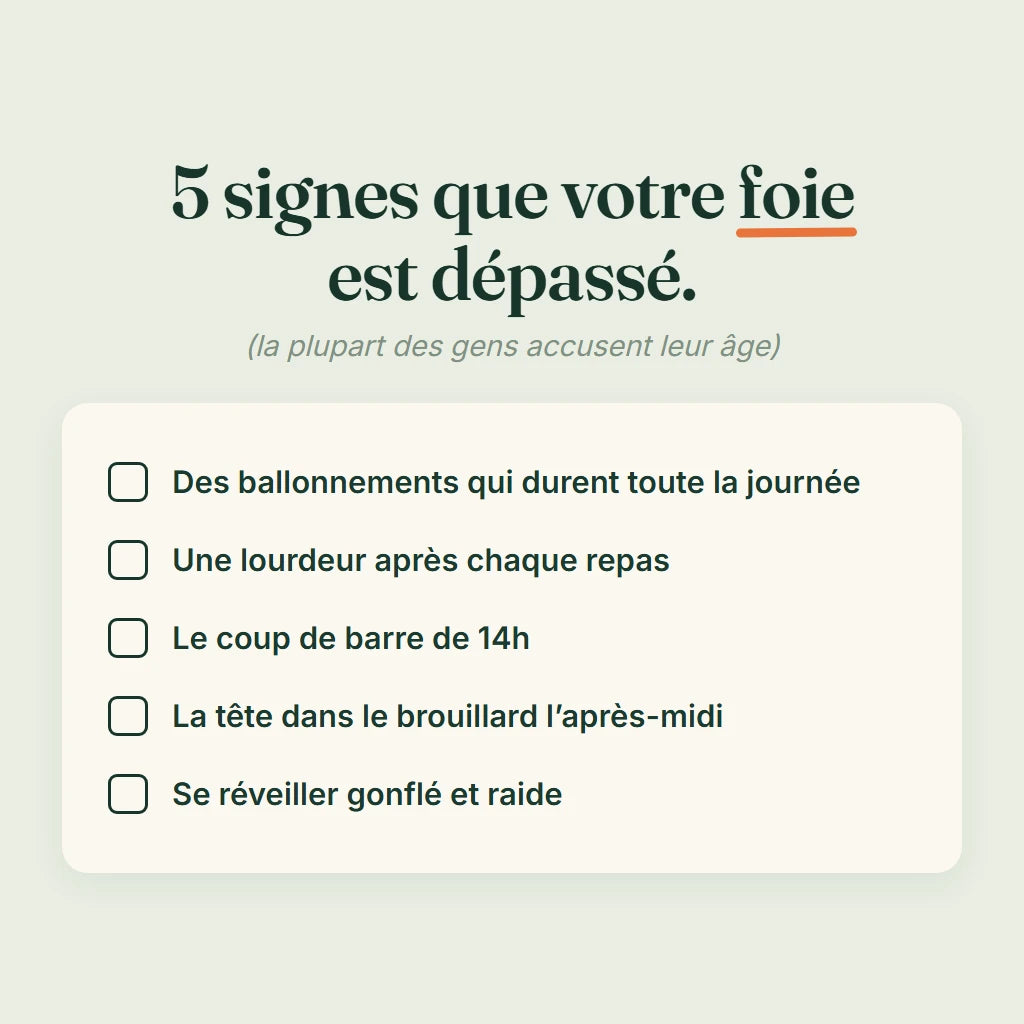 5 signes que votre foie est dépassé