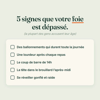 5 signes que votre foie est dépassé