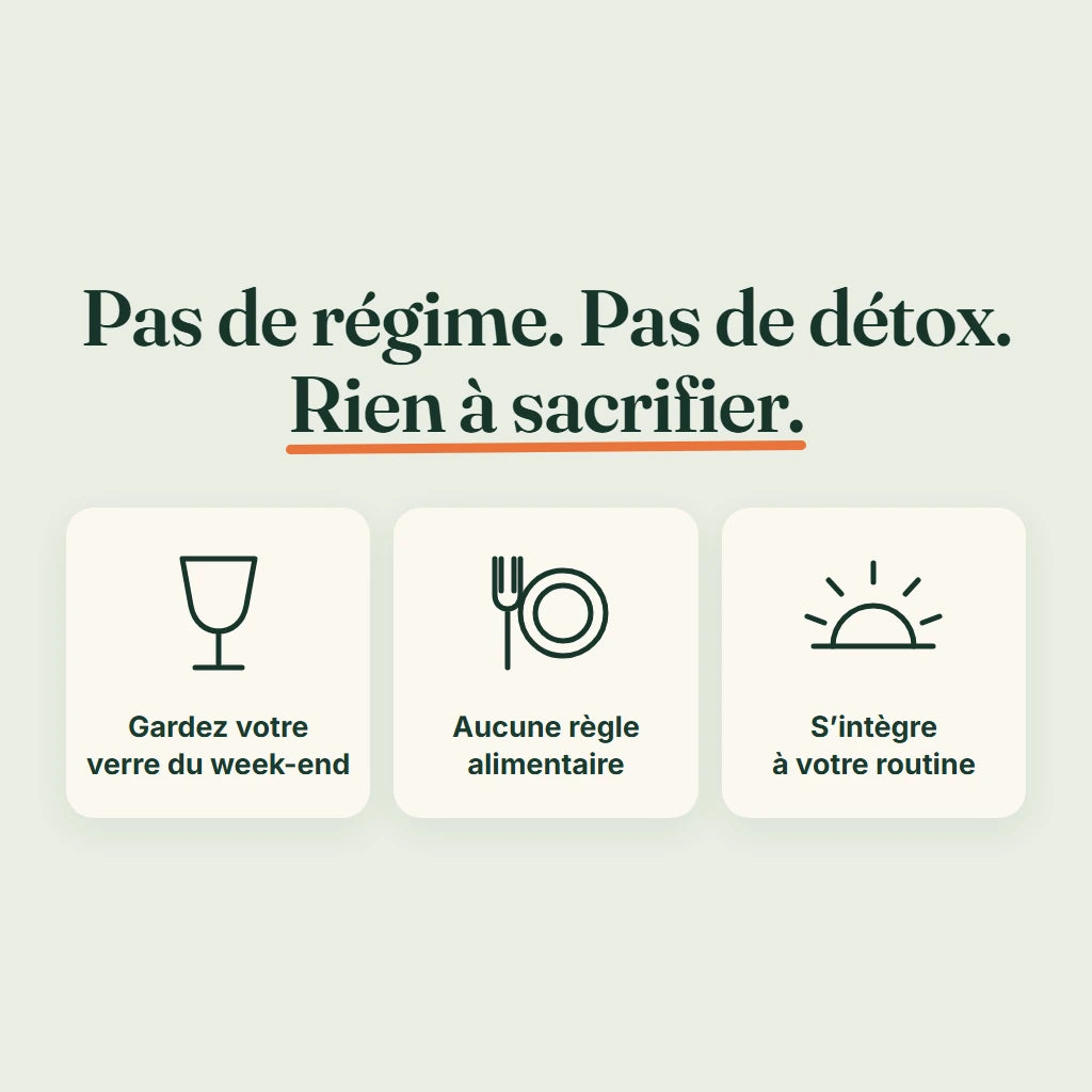 Pas de régime, pas de détox, rien à sacrifier