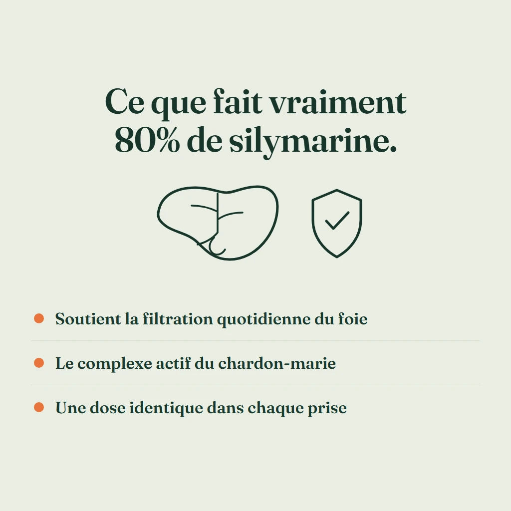 Ce que fait vraiment 80% de silymarine pour le foie