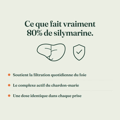 Ce que fait vraiment 80% de silymarine pour le foie
